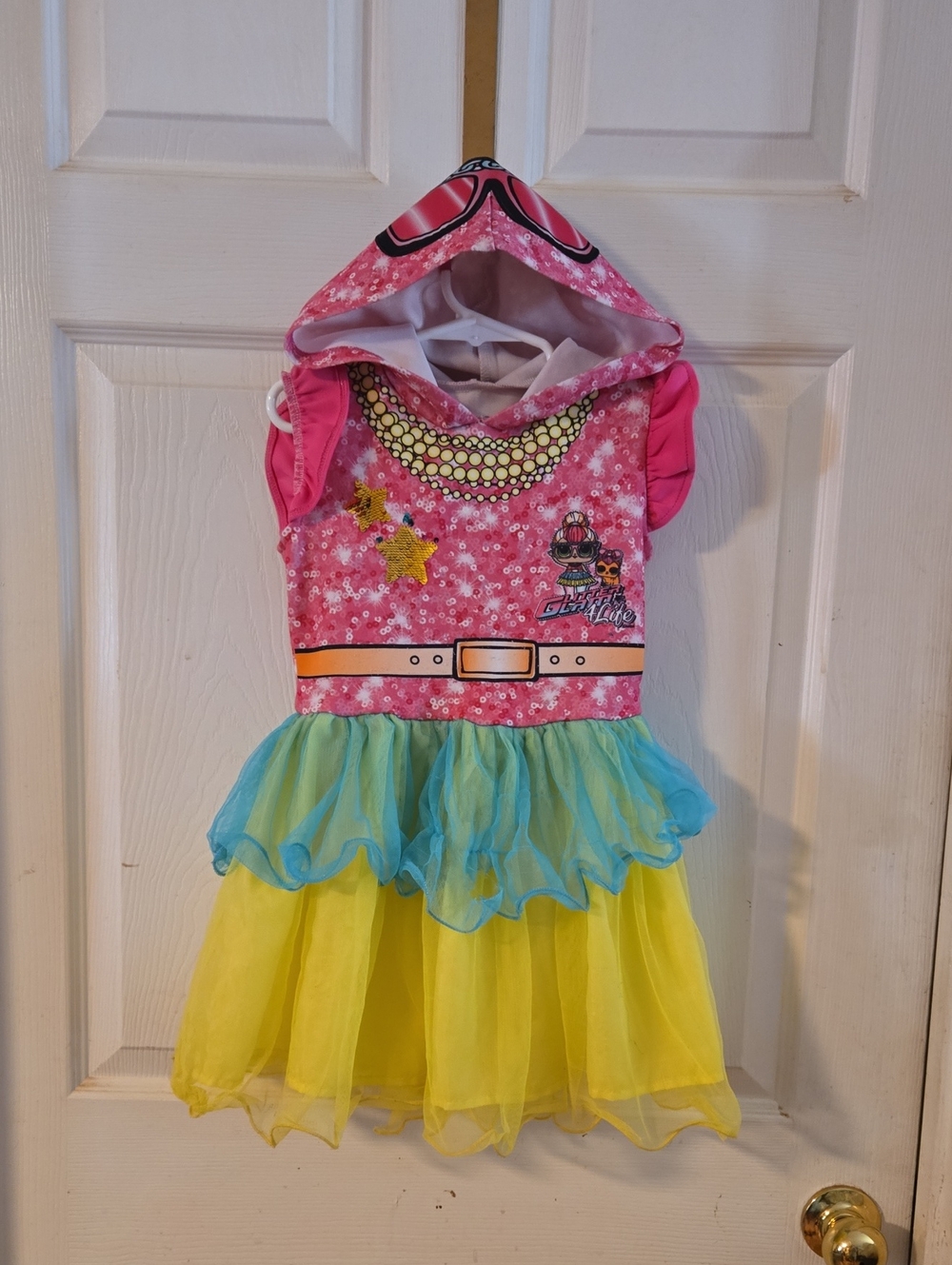 LOL Surprise Dress Costume with Blue & Yellow Tulle